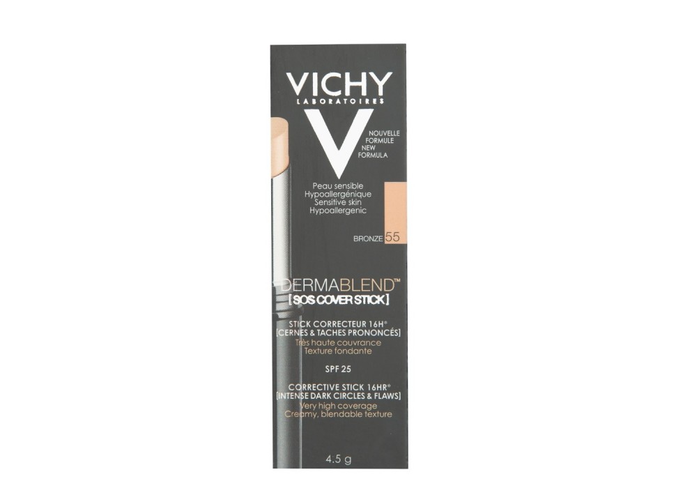 Base Maquillaje Vichy Dermablend Sos Stick Tono 55