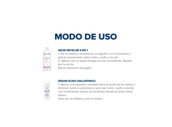 Kit Facial Dermaglós Agua Micelar + Serum